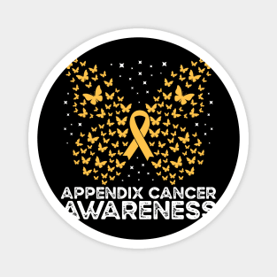 Appendix Cancer Awareness Butterfly Appendix Cancer Magnet
